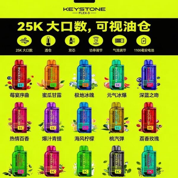 钥石 KEYSTONE 煙彈｜需搭配钥石主機使用 透明油倉 100% 防漏 台灣現貨